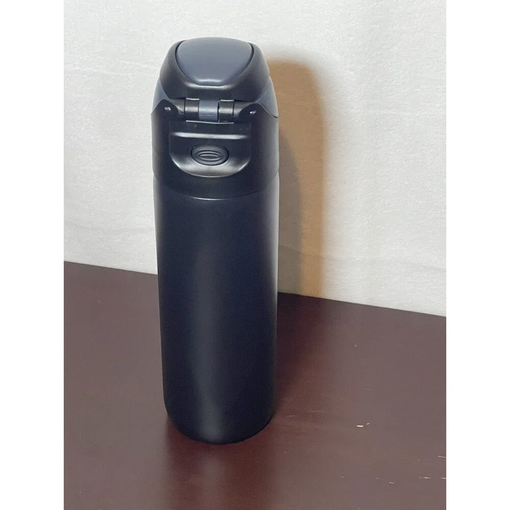Cirkul 26oz StrawSipFlip WaterBottle Stainless Steel Double Wall Insulated Black